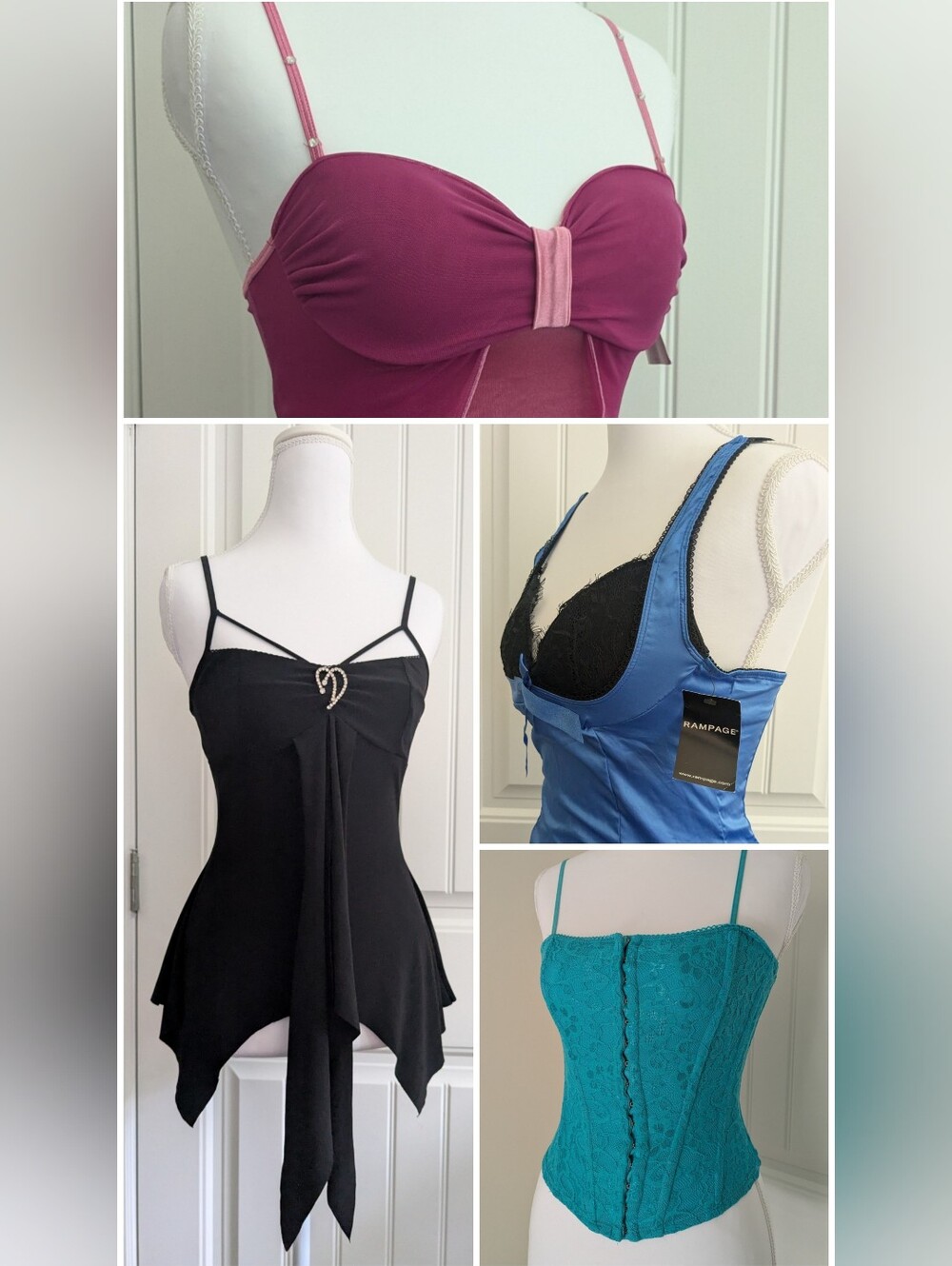 Y2K Sexy Women's Tops Collection XS 32B
